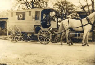 Photo: horse-drawn ambulance