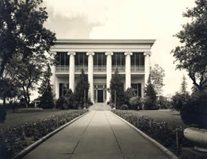 Photograph of front entrance of Governor's Mansion
