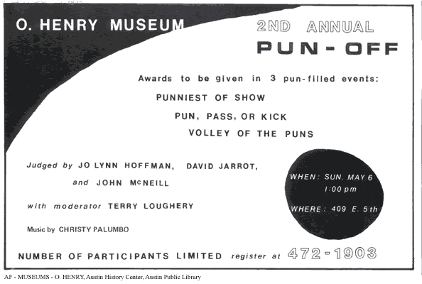 Invitation to O. Henry Pun-Off