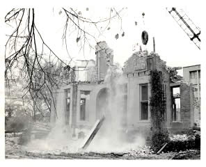 Photo: Demolition of Butler House