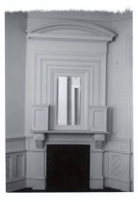 Photo: dining room fireplace