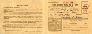 War Ration Book cover