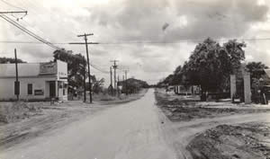 Photograph showing Guadalupe Street at 37th Street in 1933