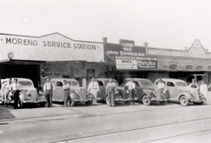 Photograph showing Moreno Service Station